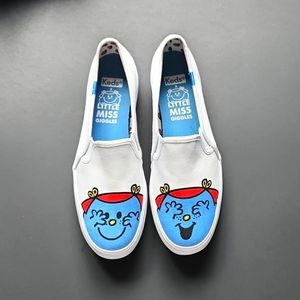 KEDS -  Little Miss Giggles canvas slip on sneakers - Women's size 6.5